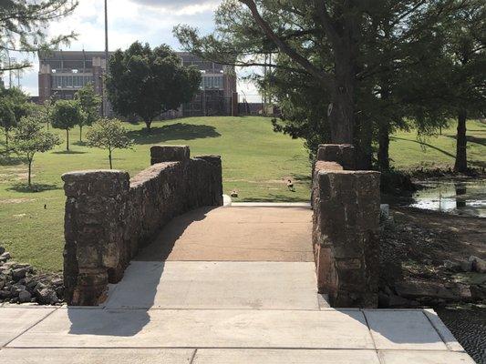 Brandt Park - OU Duck Pond:  Walking Bridge