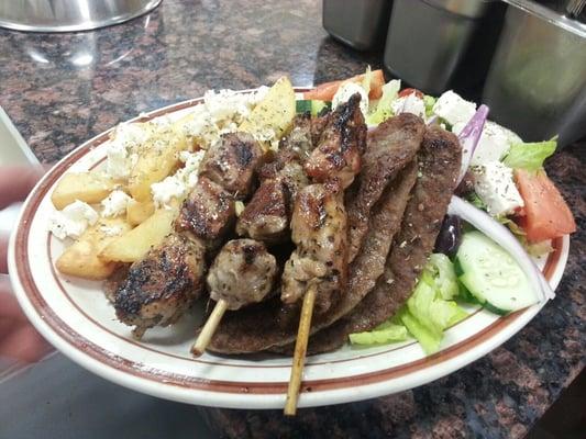 Greek combo platter. Great.