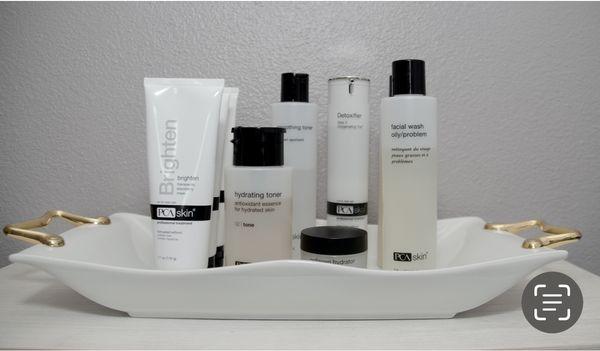 PCA products are used to target discoloration and uneven skin tone.