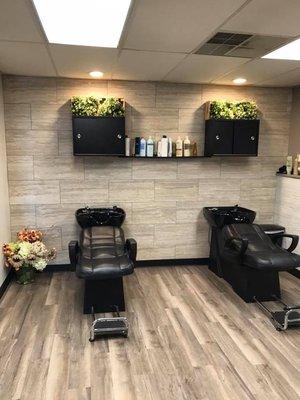 Envy Hair Design's shampoo station.