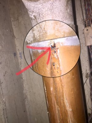 This little 4mm hole in your main storm drain line can make a big mess if unnoticed!