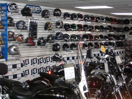 Over 400 helmets in stock