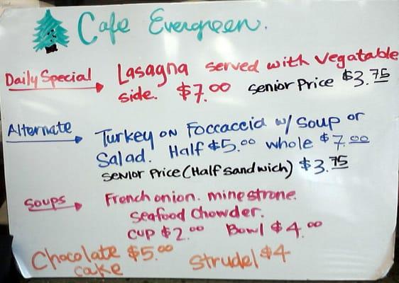 Specials for Friday March 29, 2013