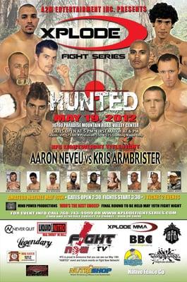 Aaron Neveu Fight card