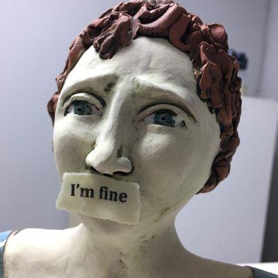 "I'm Fine", by Juliette Ripley-Dunkelberger (part of the February-March 2018 show in the gallery)