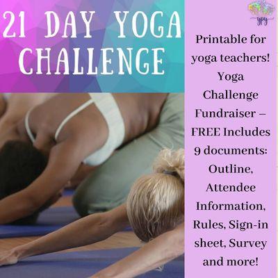 Free!The idea of any Yoga Challenge is to explore commitment, dedication, consistency, curiosity, connection, community and transformation.