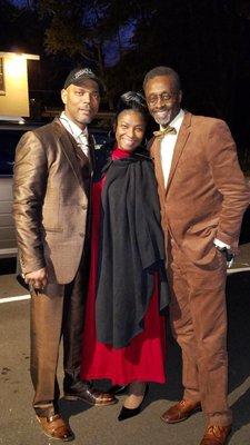 Pastor Barron Montgomery, First Lady, and my husband