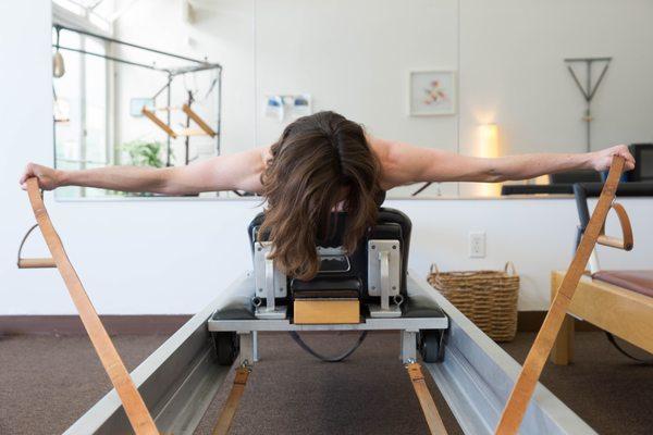 Pulling Straps on Reformer.