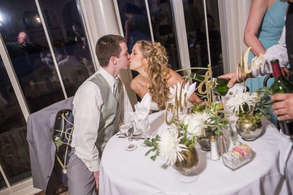 Bride's hair by Lori and Makeup by Kat