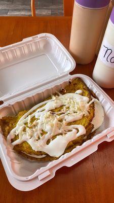 Cachapa Sweet corn pancake Dominican Style