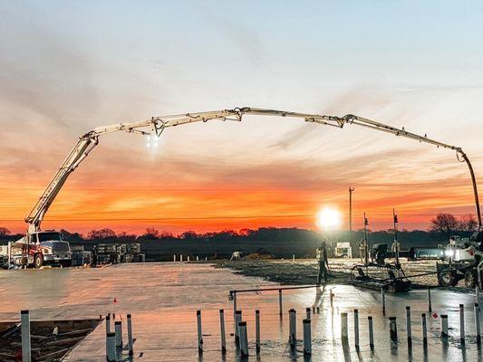 THE WAY Church, 
Potts Pump trucks and Laser screed.