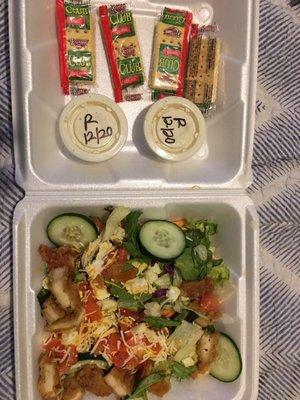 Carry Out Fried Chicken half Salad