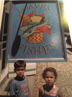 My sweet kiddos in what used to be a quaint roadside shop that was warm, welcoming and filled with quality treats.