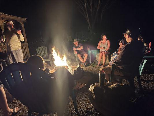 Bonfire on the beach.