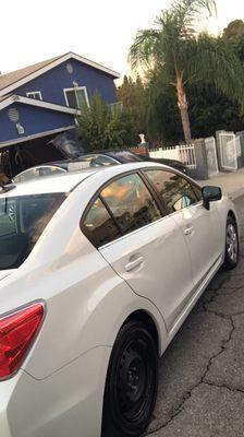 Little bit of wax and some tire dressing too keep the whip nice and shiny.