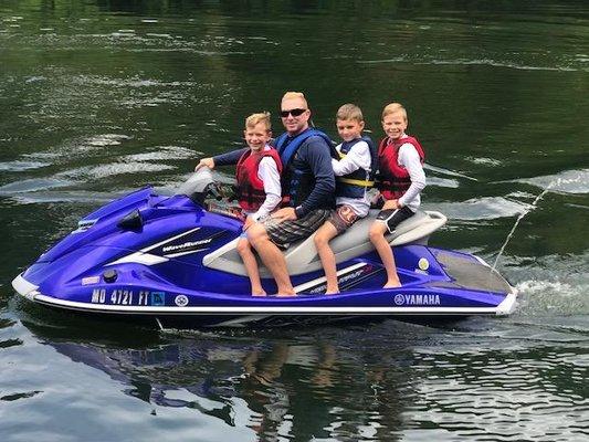 Yamaha Waverunners are a great way to explore Lake of the Ozarks.