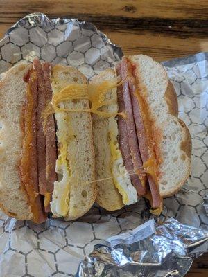 Pork roll egg and cheese