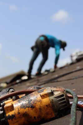 Shingle roof tin capping