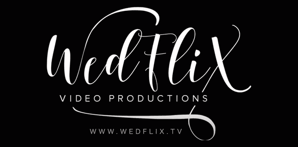 WedFlix logo. Visit their website at www.wedflix.tv.