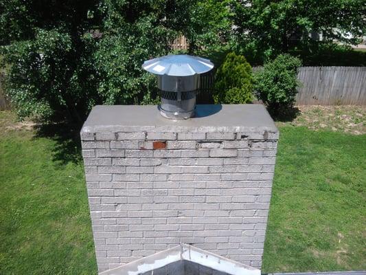 Nicely designed and clean Chimney top by All Year Chimney Sweeps of Nashville Tennessee