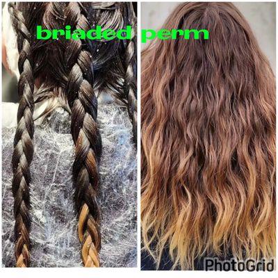 Braided perm sevice/ beach waves