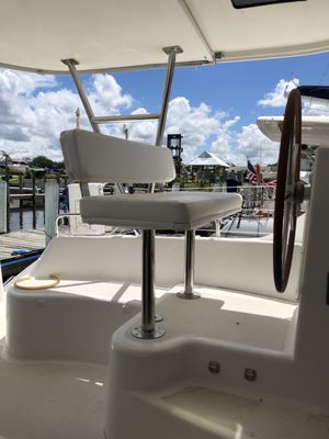 New helm seat by Lilly's of the Palm Beaches!