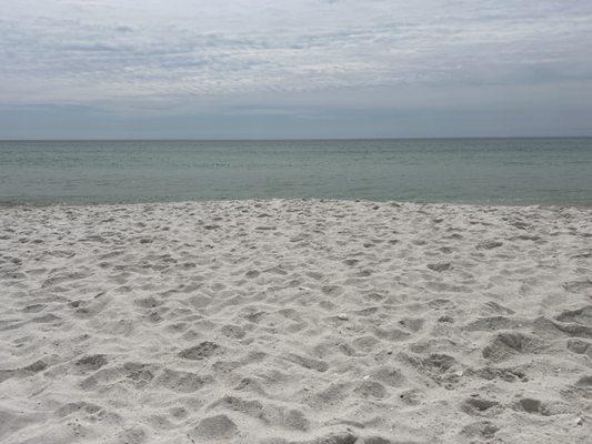 Beautiful green-blue water and white sand