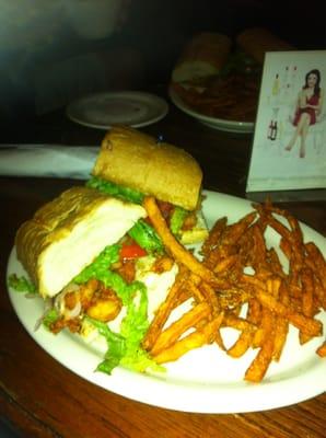 Crawfish Poboy sandwich