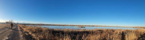 Walking around Blue Heron Reservoir - unpaved section