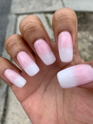 SNS French manicure