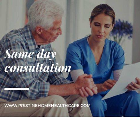 To all of our HealthCare Professionals, we value the urgency some of you are faced with. Receive same-day consultations.