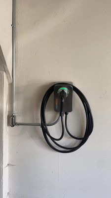 My chargepoint EV connector all set up and ready to go