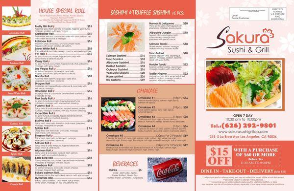 Sakura menus