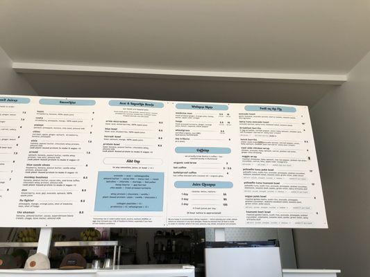 Menu sample