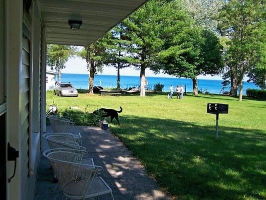 Cottage 2 is lakefront, has 3 bedrooms and sleeps 6