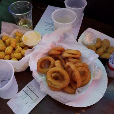 SOLID onion rings. Everything else was ok.