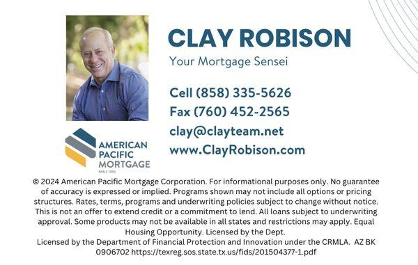 Clay Robison/ mortgage lender