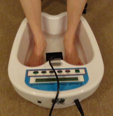 Ionic Footbath: See Seasonal Specials: Detoxifies the body and helps a variety of health concerns. See Details at:newborneholistic.com