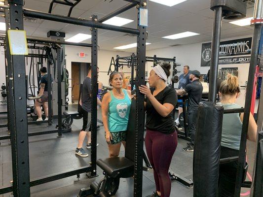 Women who workout together get strong together.