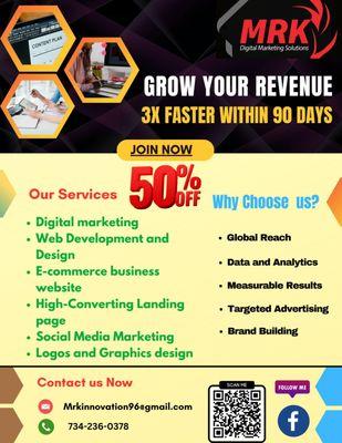 Mrk digital marketing services 
we offer tailored strategies, proven results, and a deep understanding of your specific needs. Our appro