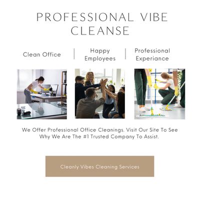 Looking For An Experienced Cleaning Team For Your Office, Shops, Schools Etc. Contact Cleanly Vibes