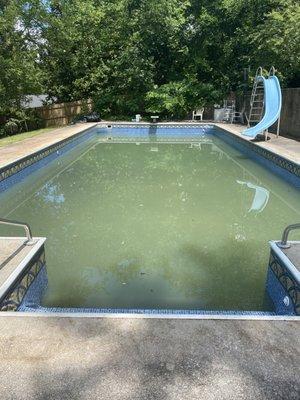 This is how they left our pool.