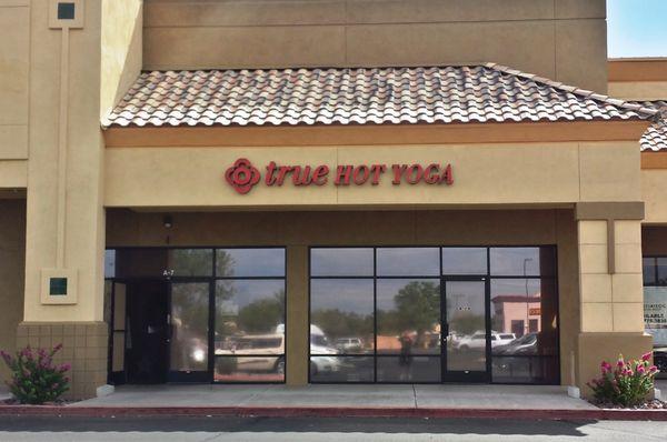 We are located inside the Arrowhead True Hot Yoga suite.