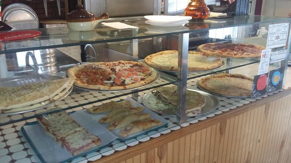 Many Slices available stop by and try some out of this world pizza.