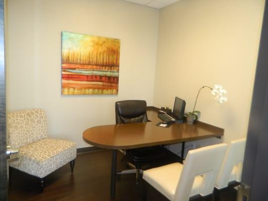 Private consultation room to go over all treatment needs and financials