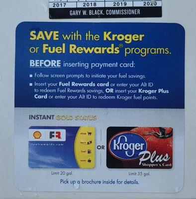 Info for Kroger customers who want to use fuel points at Shell