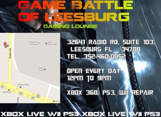 game battle leesburg fl address