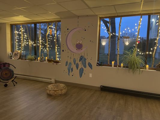 Night time bliss at Hope Yoga in Ananda Room