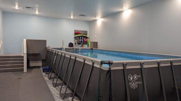 Our warm aquatic therapy pool