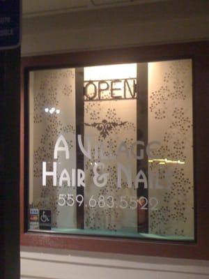 Full service salon offering haircuts, colors, perms, nail services, spa pedicures.